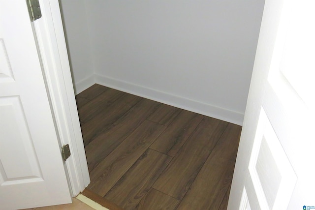 interior space featuring wood-type flooring