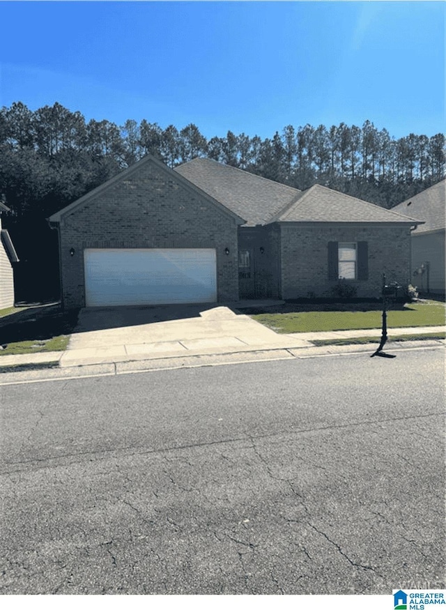 ranch-style house with a garage