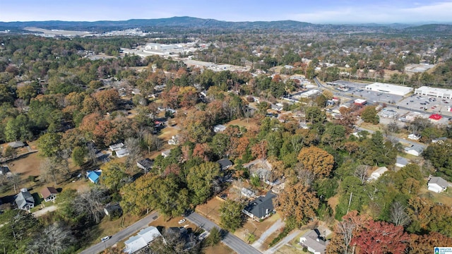 bird's eye view with a mountain view