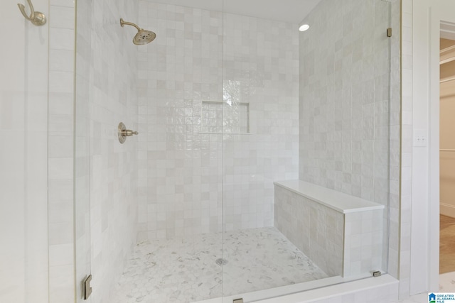 6558 Deerfoot Crossing Rd, Trussville, AL 35173 - bathroom featuring a shower stall and a walk in closet