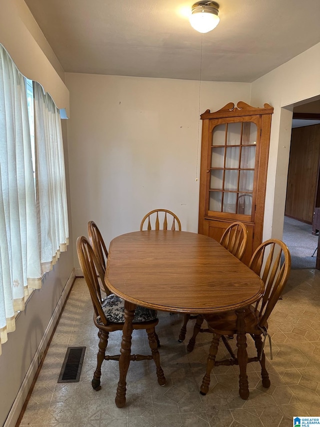 view of dining area