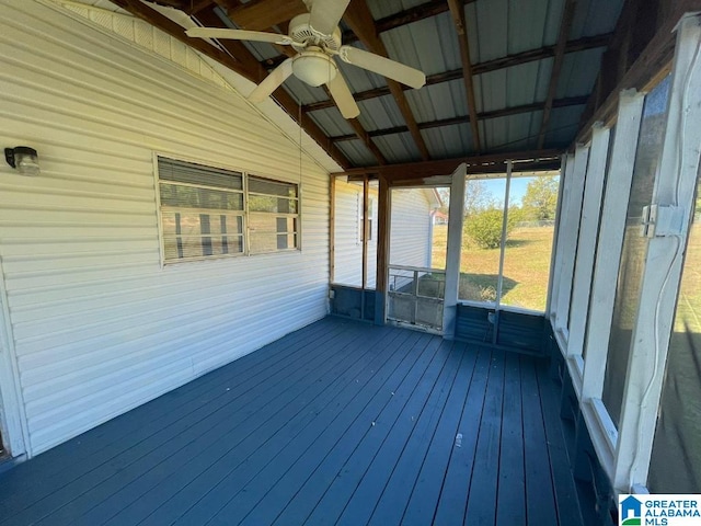 deck featuring a porch