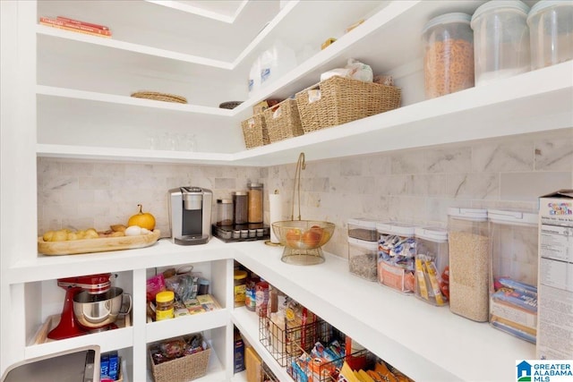 view of pantry