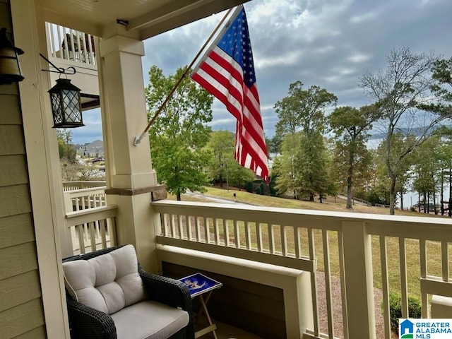 view of balcony