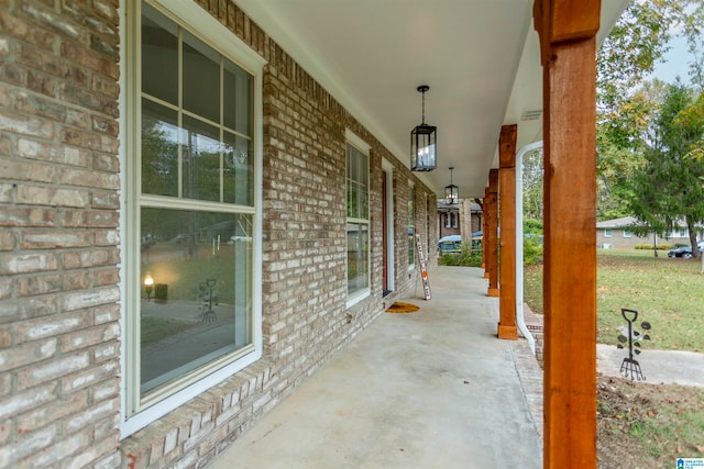 view of patio / terrace with covered porch