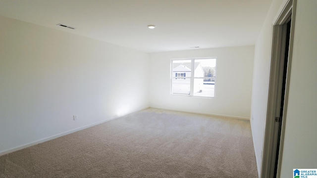 view of carpeted empty room