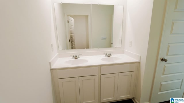 bathroom with vanity