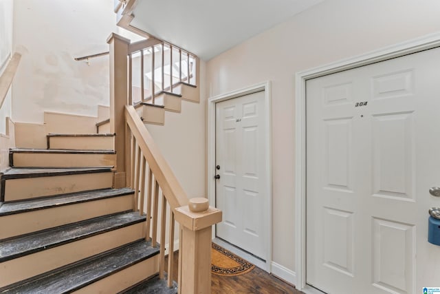 interior space featuring hardwood / wood-style flooring