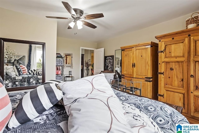 110 Sterling Lakes Dr, Helena, AL 35080 - bedroom featuring a ceiling fan and access to outside