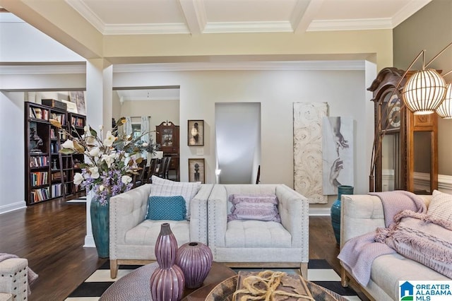 110 Sterling Lakes Dr, Helena, AL 35080 - living room with wood finished floors, ornamental molding, and baseboards