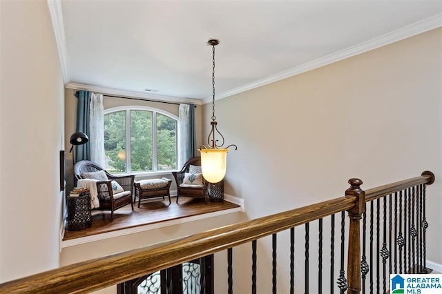110 Sterling Lakes Dr, Helena, AL 35080 - sitting room featuring ornamental molding and baseboards