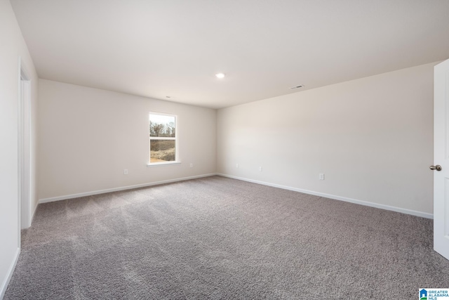 view of carpeted empty room