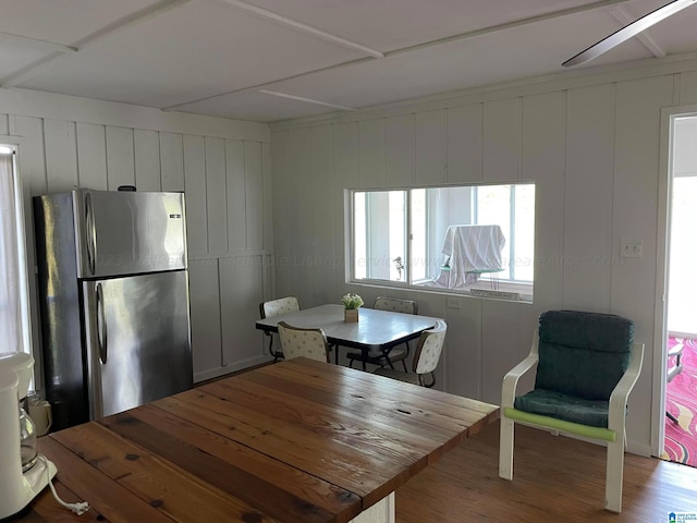 dining room featuring light wood-type flooring