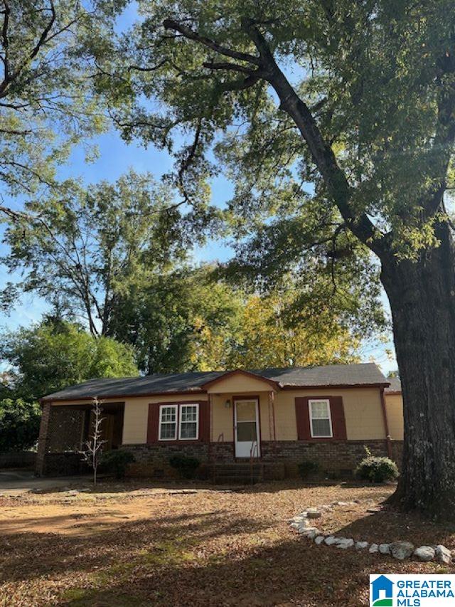 view of front of home