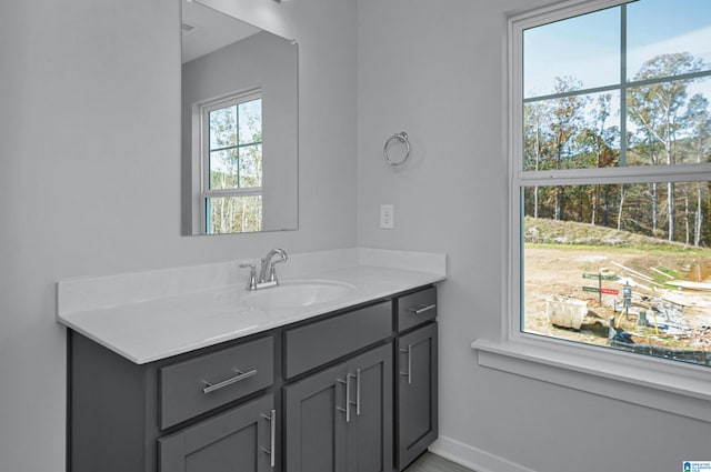 bathroom with vanity