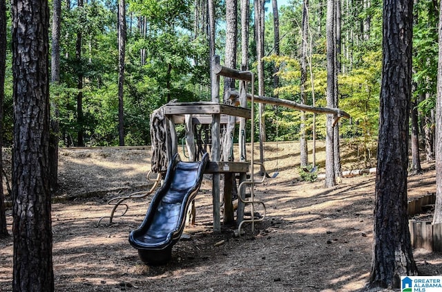 view of jungle gym