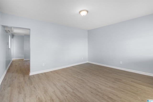 empty room featuring light hardwood / wood-style flooring