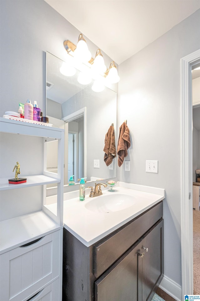 bathroom featuring vanity