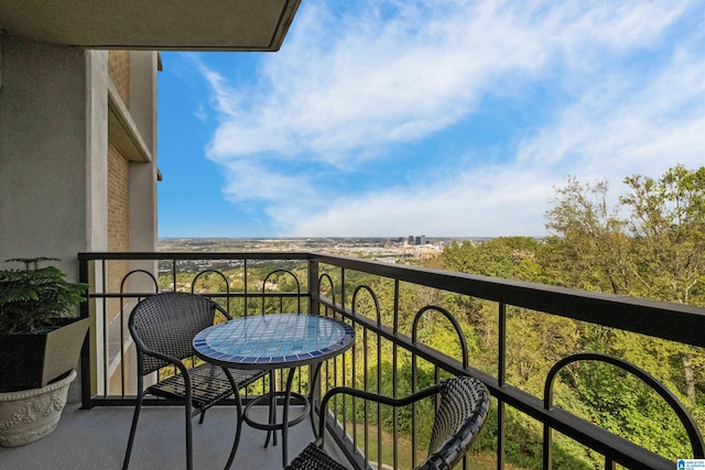 view of balcony