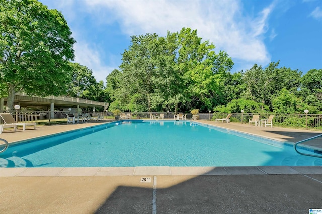 view of pool