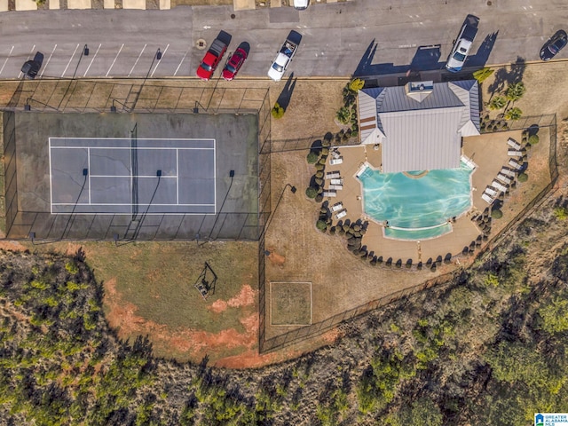 1174 Ranch Marina Rd, Pell City, AL 35128 - drone / aerial view of a pool
