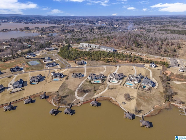 1174 Ranch Marina Rd, Pell City, AL 35128 - aerial view of property and surrounding area featuring a large body of water