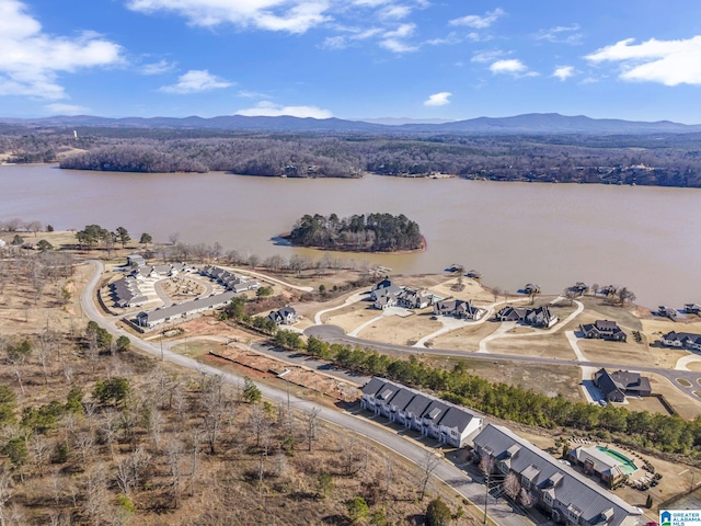 1174 Ranch Marina Rd, Pell City, AL 35128 - aerial view of a water and mountain view