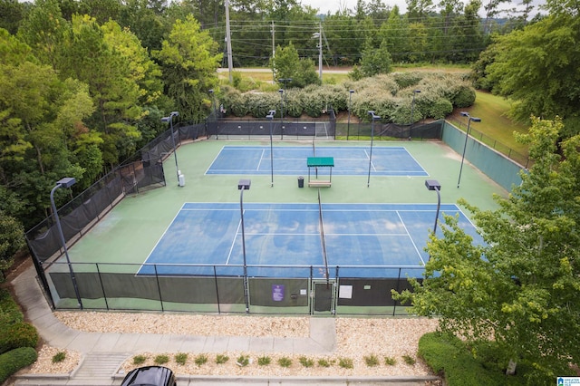 view of sport court