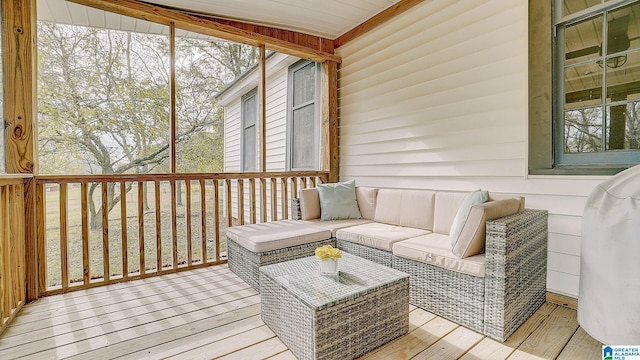 view of sunroom