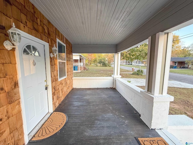 view of patio / terrace featuring covered porch