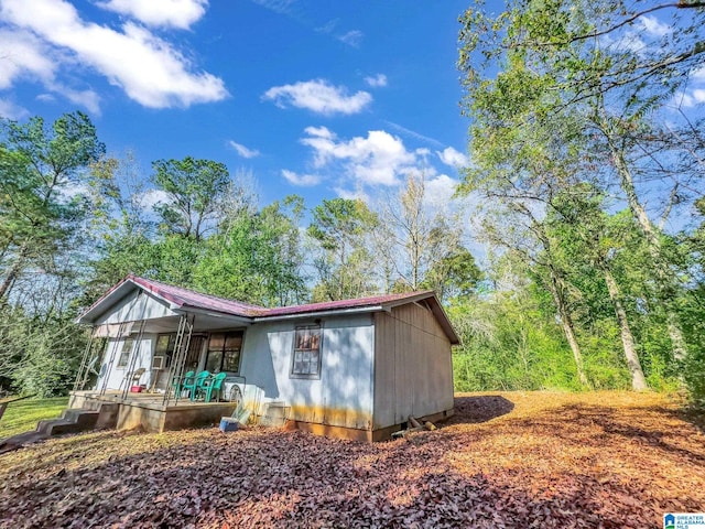 exterior space with a porch