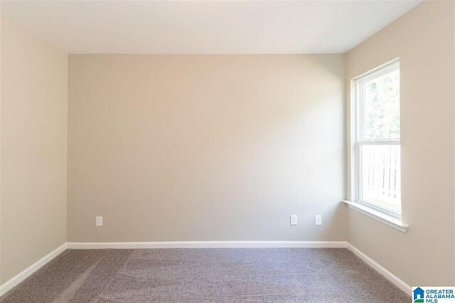 view of carpeted empty room