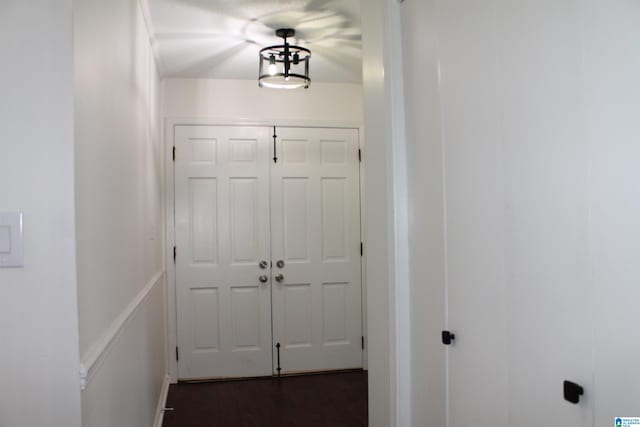 interior space featuring dark hardwood / wood-style floors