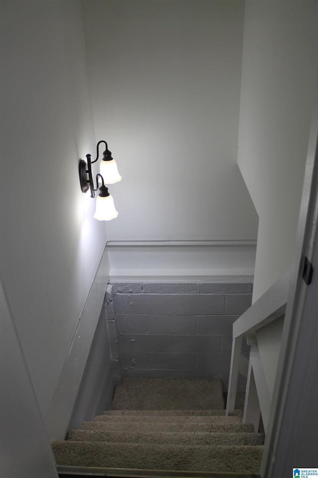 view of staircase