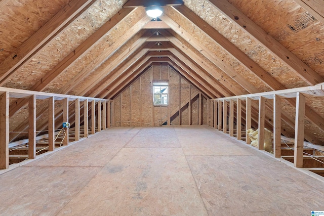 view of attic