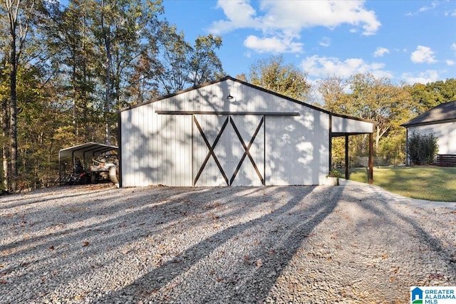 view of outbuilding