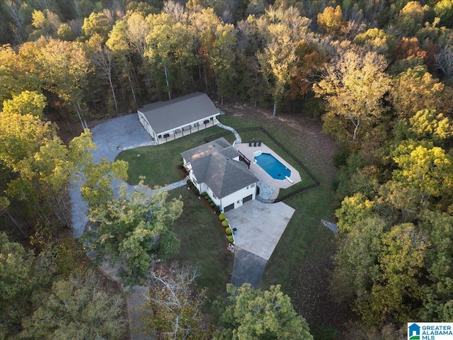 birds eye view of property