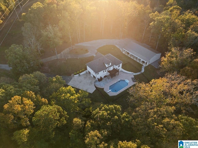 370 Pats Way, Springville, AL 35146 - view from above of property featuring a heavily wooded area