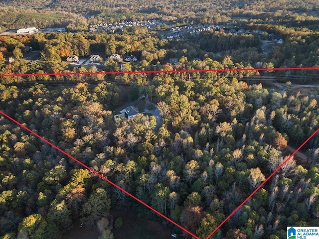 370 Pats Way, Springville, AL 35146 - view of property location with a heavily wooded area and property parcel outlined