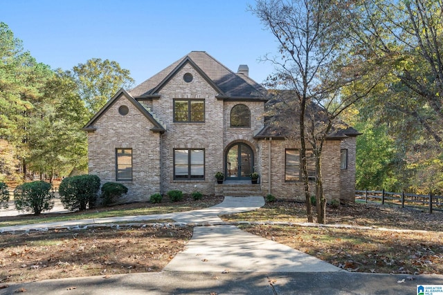 french country style house with french doors