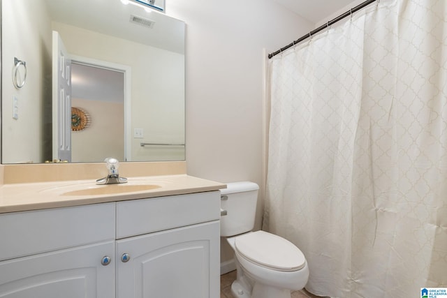 401 El Camino Real, Chelsea, AL 35043 - bathroom featuring toilet, vanity, and curtained shower