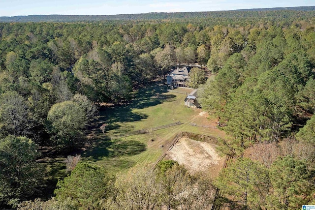401 El Camino Real, Chelsea, AL 35043 - view of property location featuring a heavily wooded area