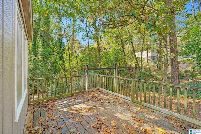 view of wooden terrace