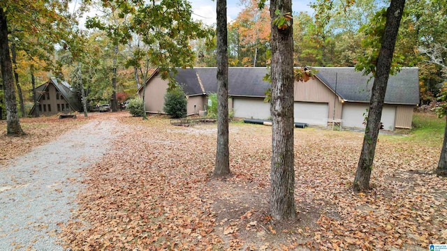 view of home's exterior featuring a garage