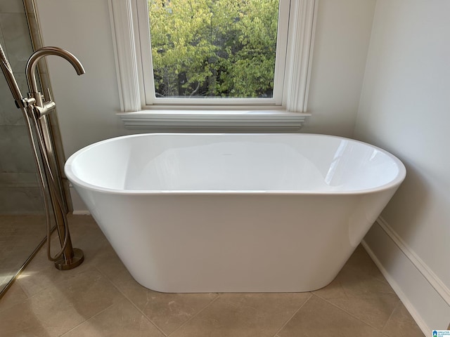 1227 23rd St S Unit B2, Birmingham, AL 35205 - full bathroom with tile patterned floors and a freestanding bath