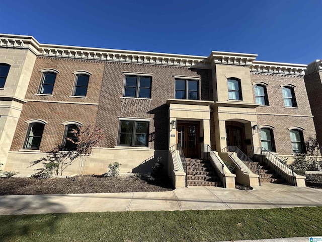 1227 23rd St S Unit B2, Birmingham, AL 35205 - view of front facade with brick siding and french doors