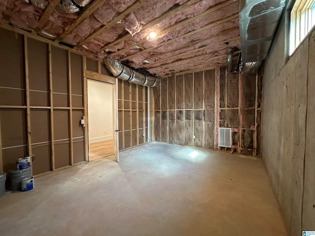 view of basement