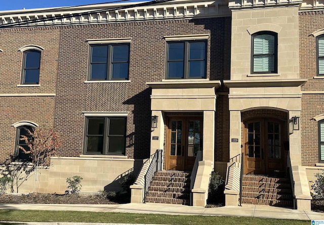 1227 23rd St S Unit B2, Birmingham, AL 35205 - view of front facade featuring brick siding, french doors, and entry steps