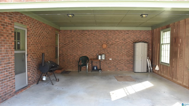 view of patio featuring grilling area