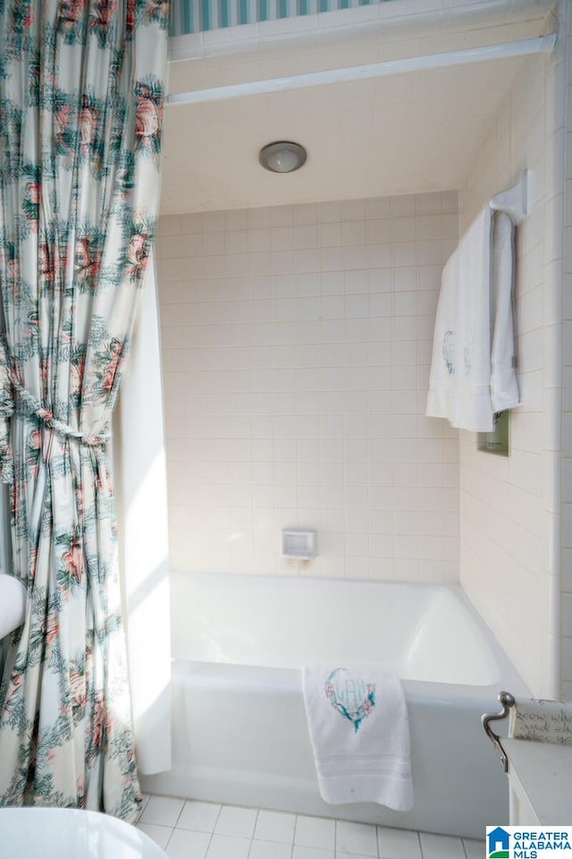 bathroom featuring tile patterned floors